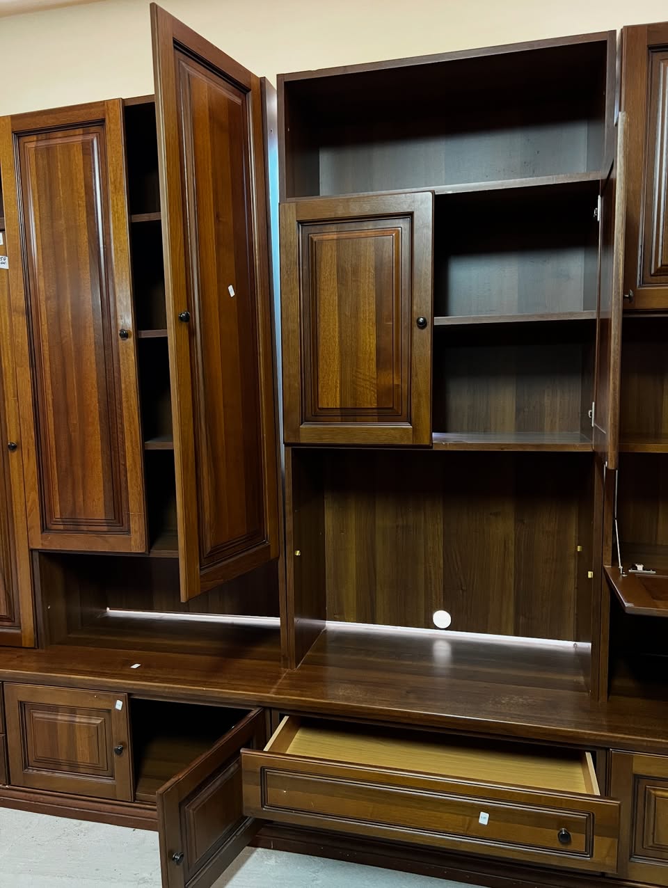 Bibliotecă modulară din lemn masiv sh de calitate italiană R-111 - imagine 3
