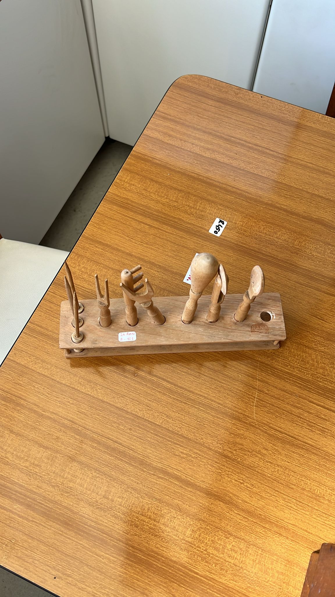 Set decorativ de ustensile din lemn sh de calitate italiană R-151 - imagine 2