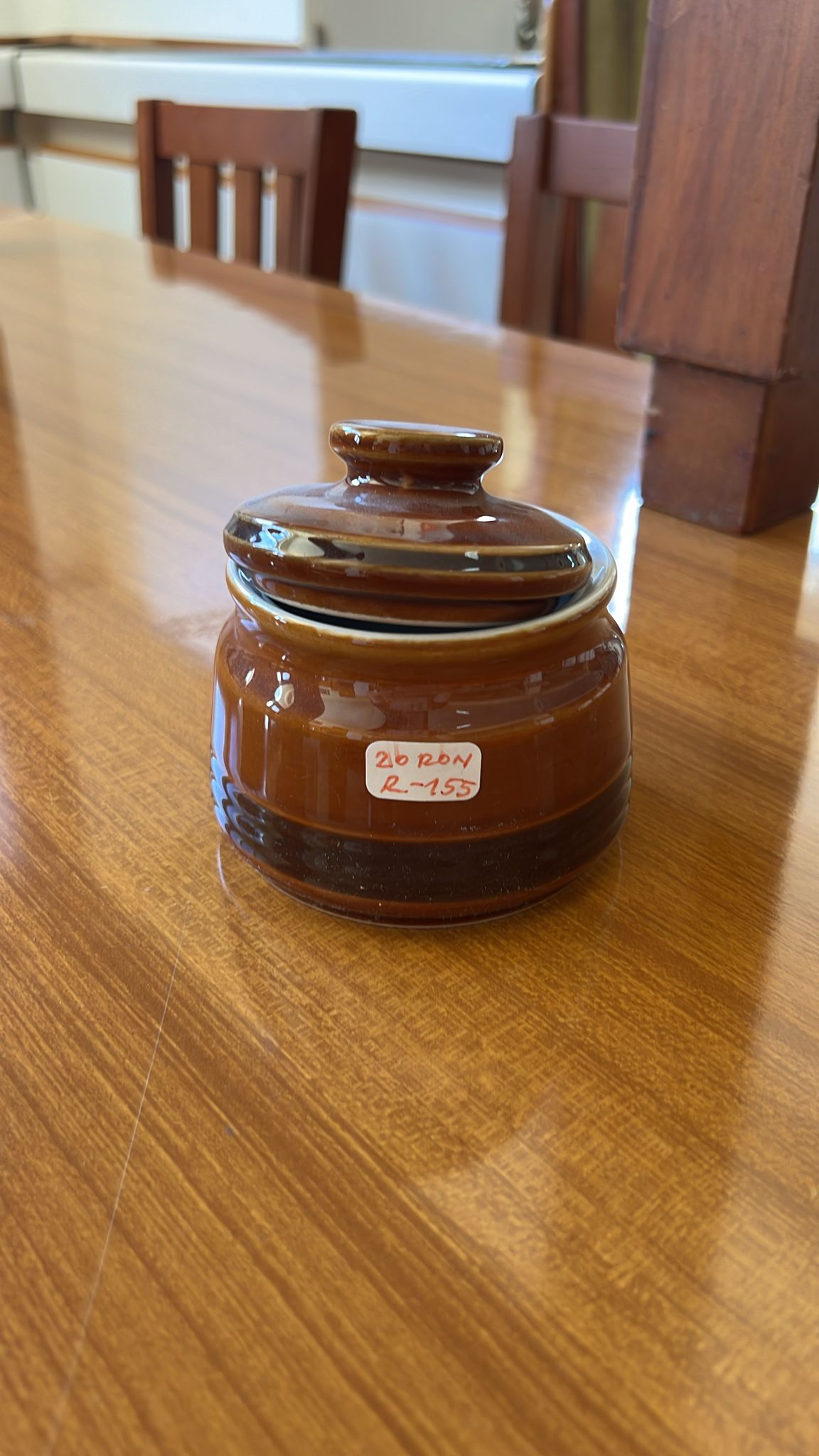 Borcan decorativ ceramic vintage sh de calitate italiană R-155