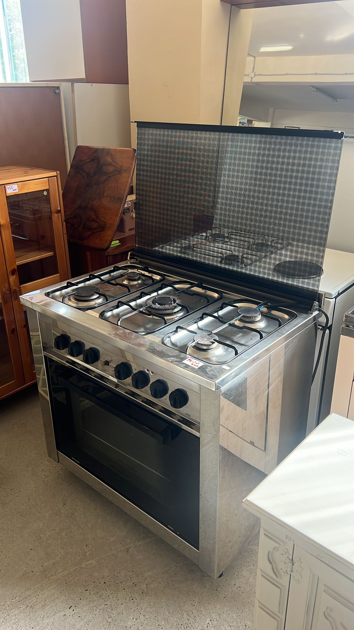 Aragaz inox cu cuptor incorporat 90 cm R-720
