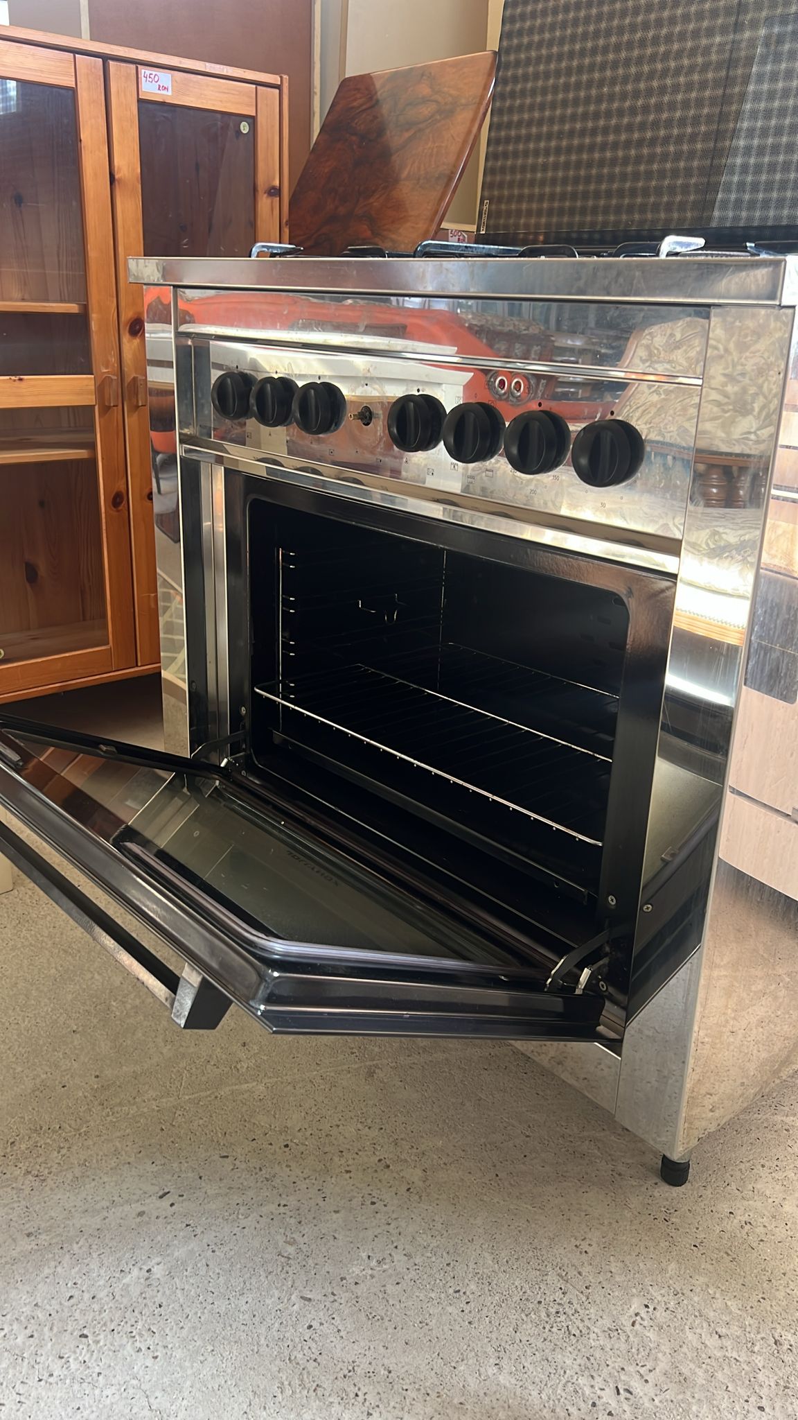 Aragaz inox cu cuptor incorporat 90 cm R-720 - imagine 2