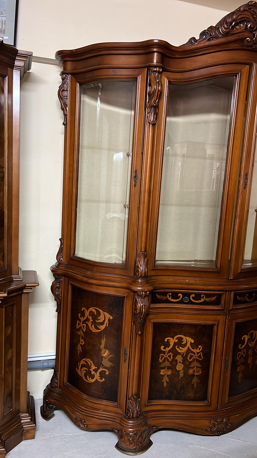 Vitrină clasică bufet mobila living made in italy R-763 - imagine 6