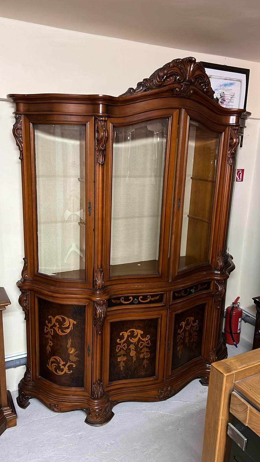 Vitrină clasică bufet mobila living made in italy R-763 - imagine 4