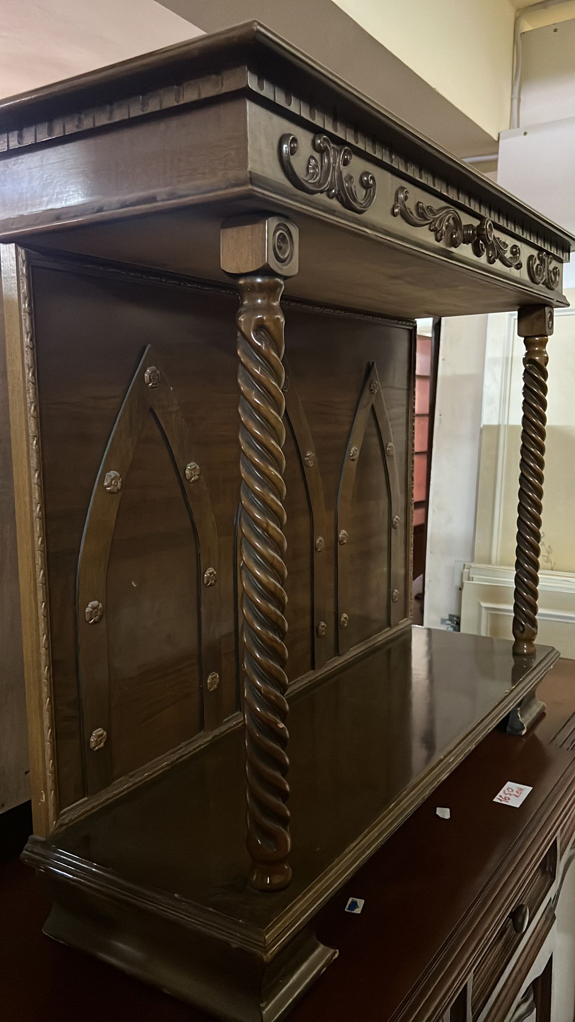 Mobilier cu detalii sculptate din lemn sh de calitate italiana R-754 - imagine 3