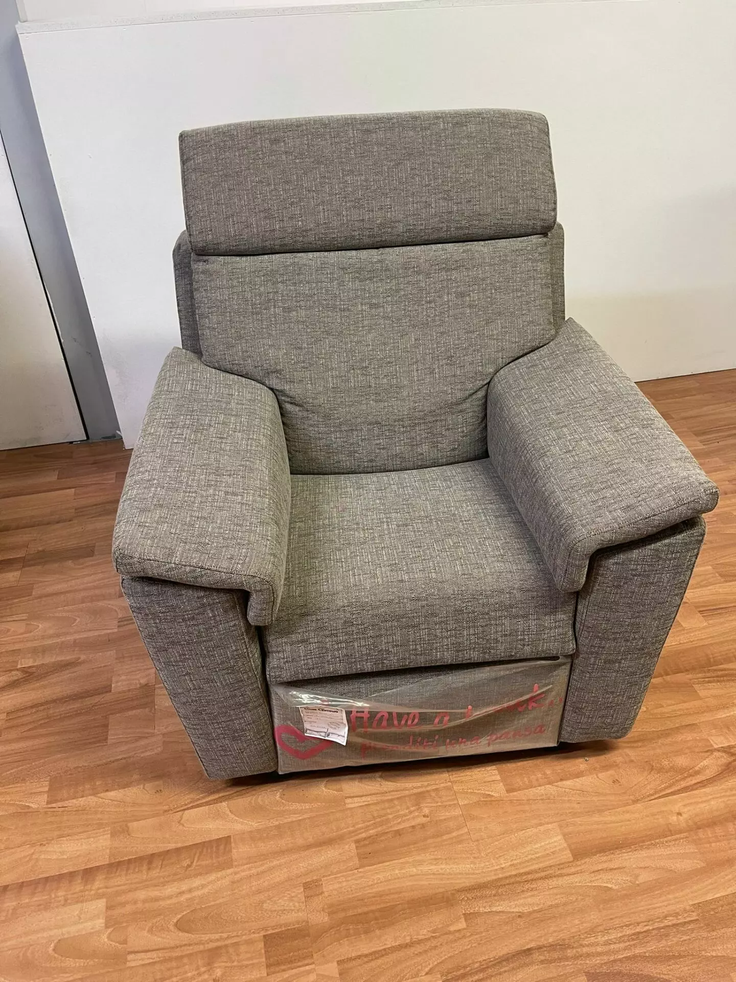 Fotoliu electric cu telecomanda din material tesut produs nou R-876