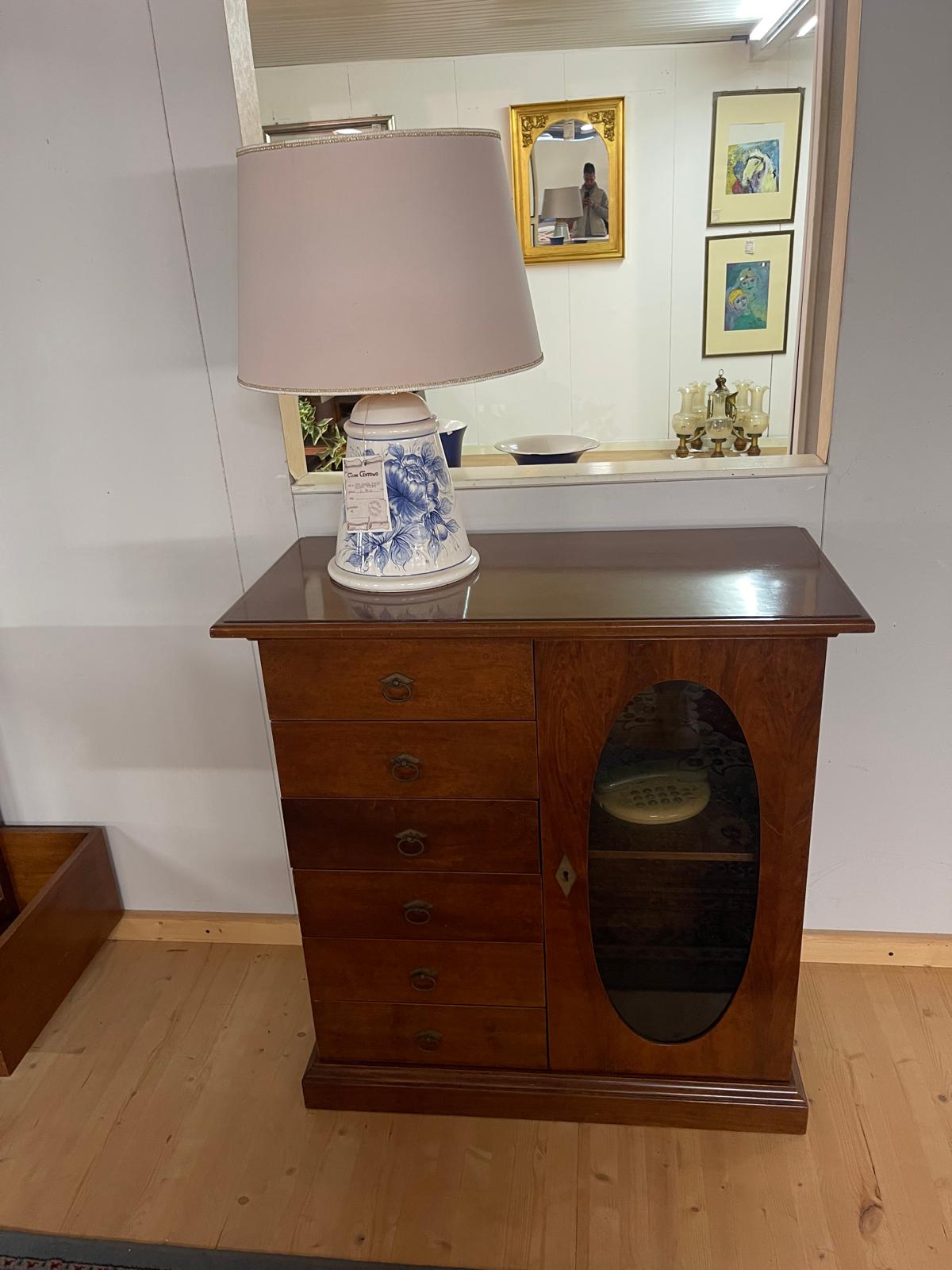 Comoda de lemn cu 6 sertare si 1 usa made in italy R-1005