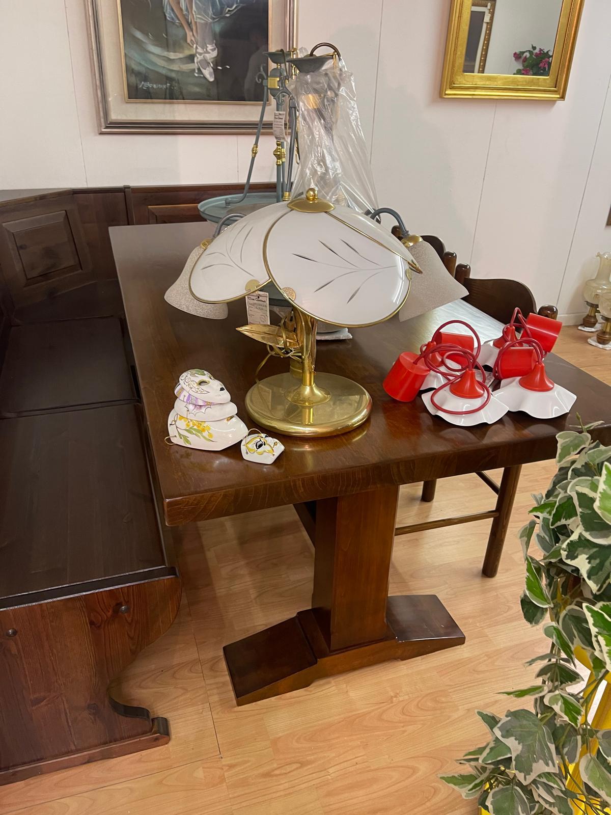 Set Banca + scaune + masa de lemn Noua made in italy R-1080 - imagine 2