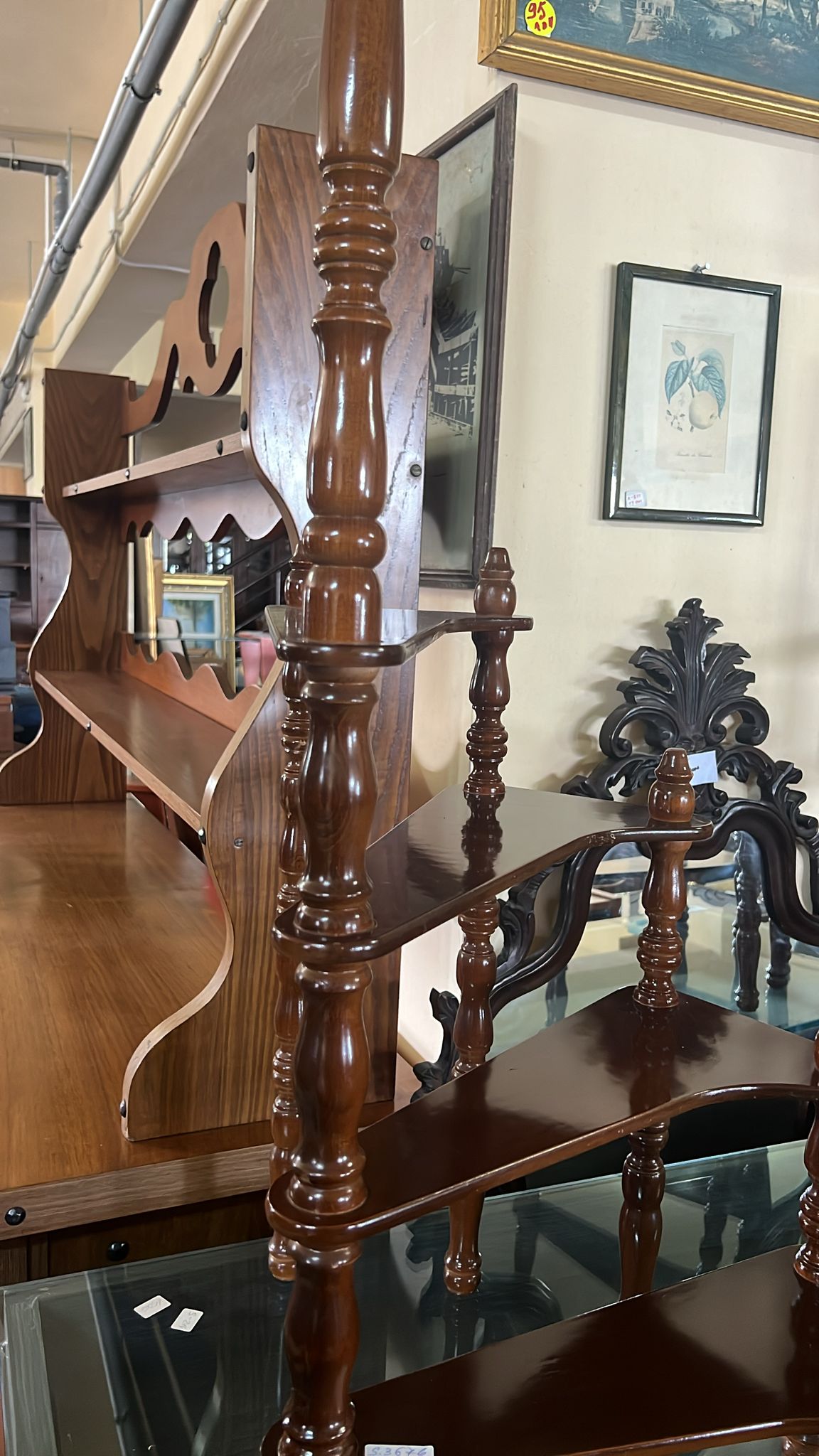 Etajeră din lemn masiv S 3676 de calitate italiana nouă din showroom - imagine 2