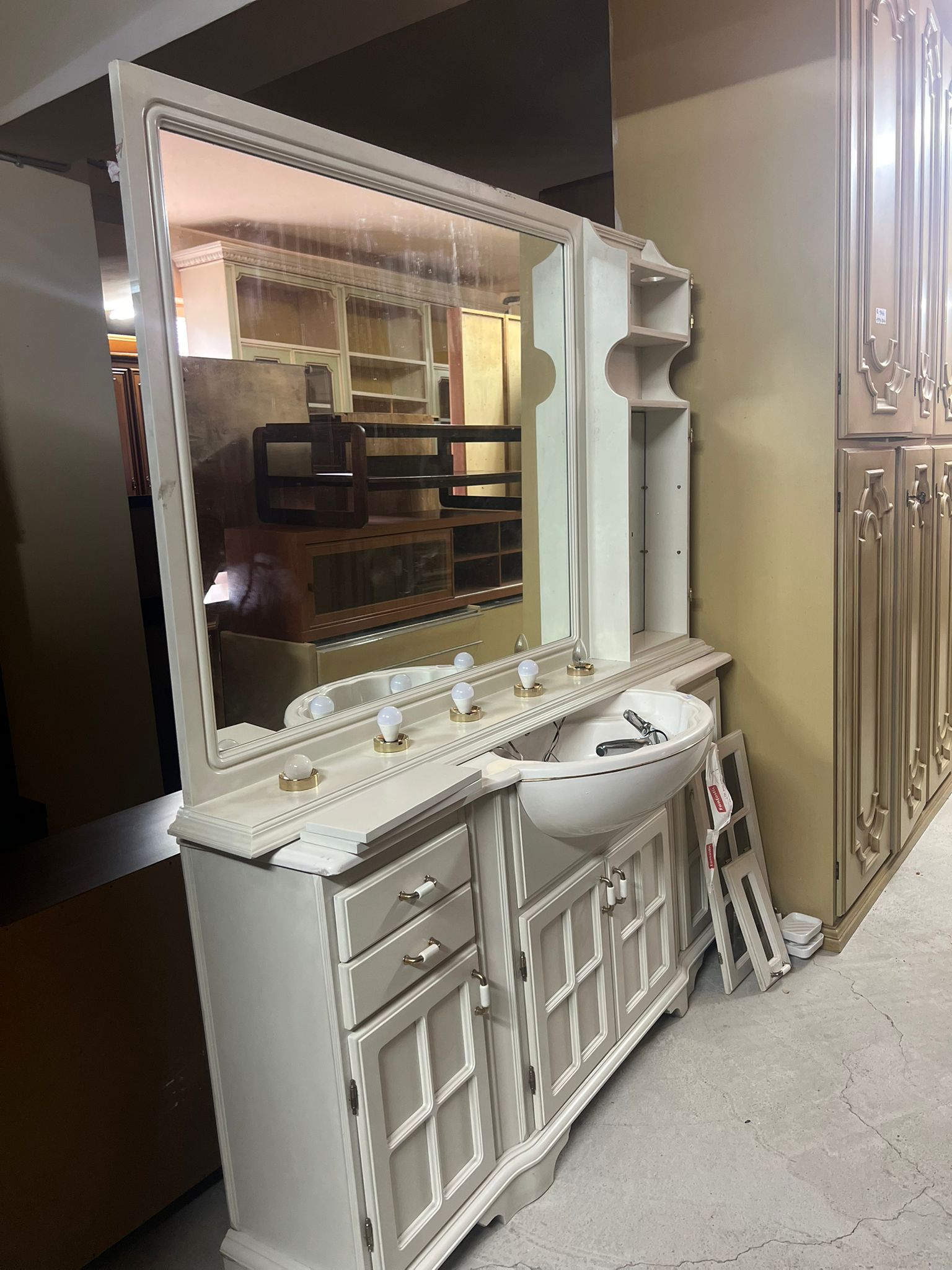 Mobilier baie cu oglindă și lavoar sh de calitate italiana S 3713 - imagine 2