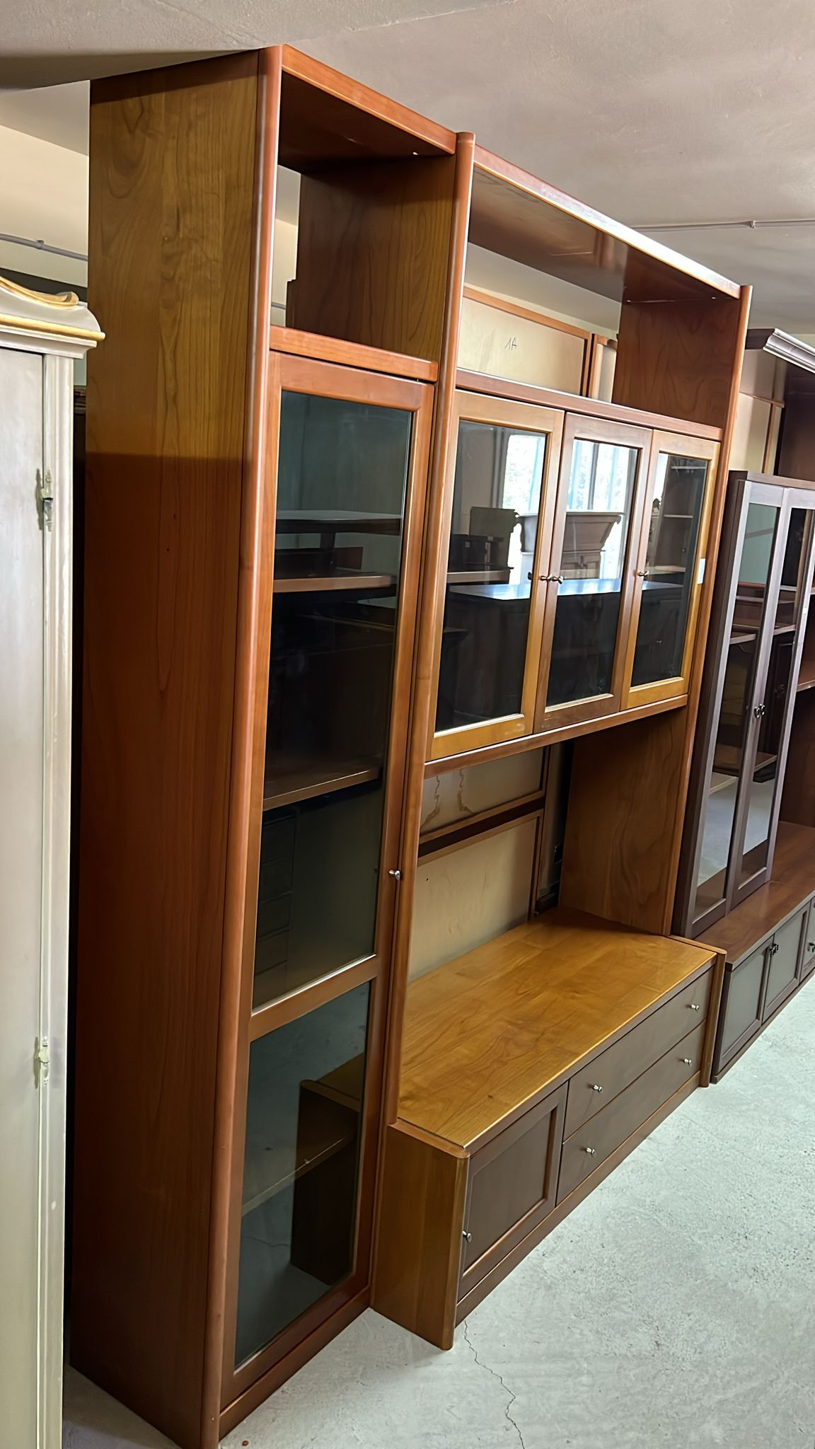 Mobilă de living modulară din lemn sh de calitate italiană S 3648