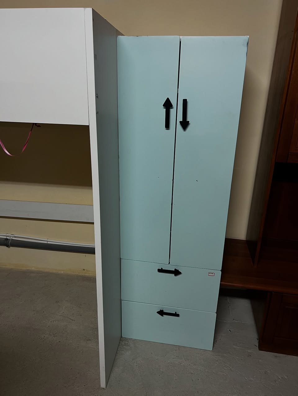 Dormitor copii tip pod cu birou și dulap - sh de calitate italiană S 3836 - imagine 5