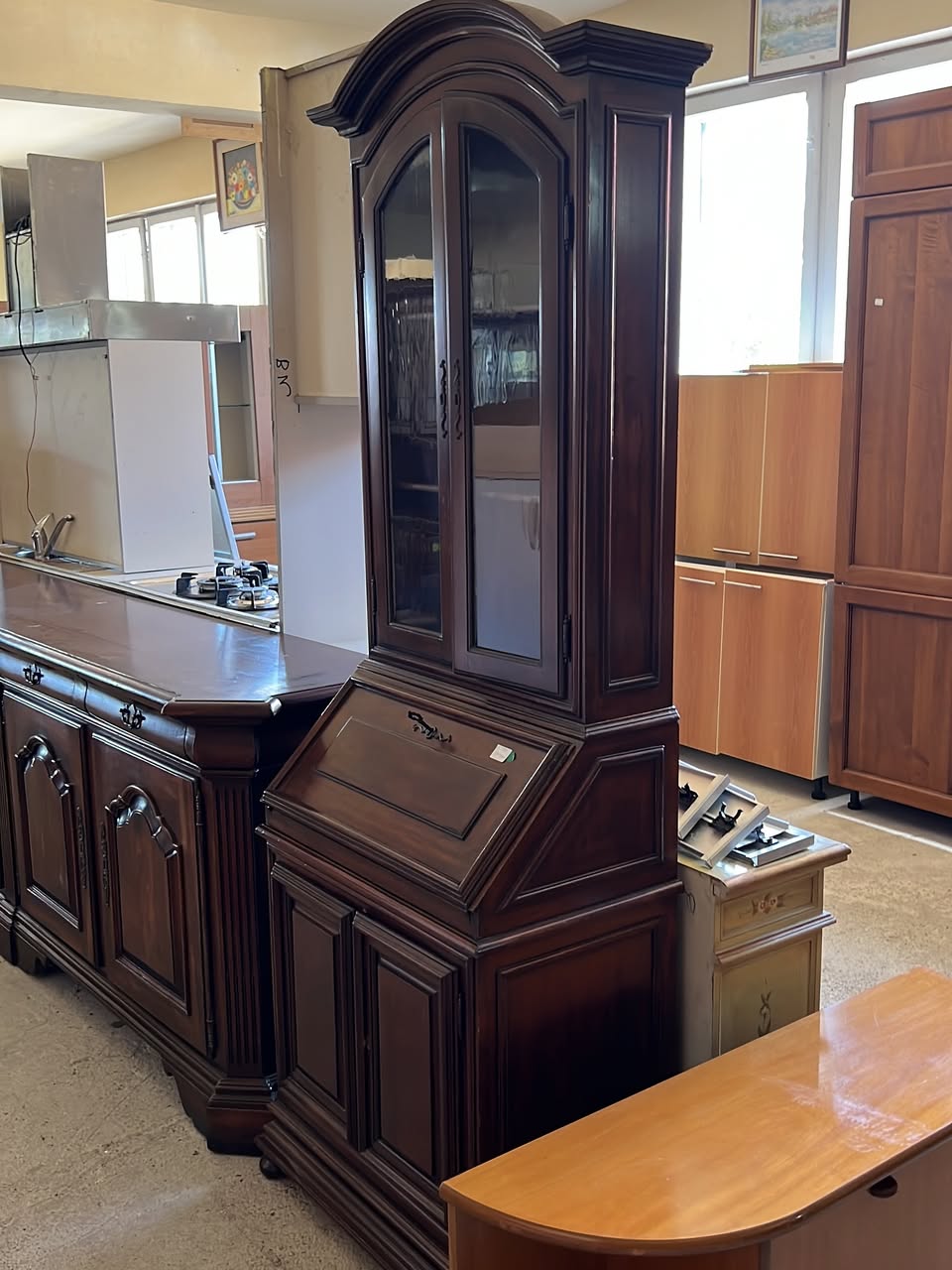 Birou secretaire vintage din lemn masiv sh de calitate italiană C 30