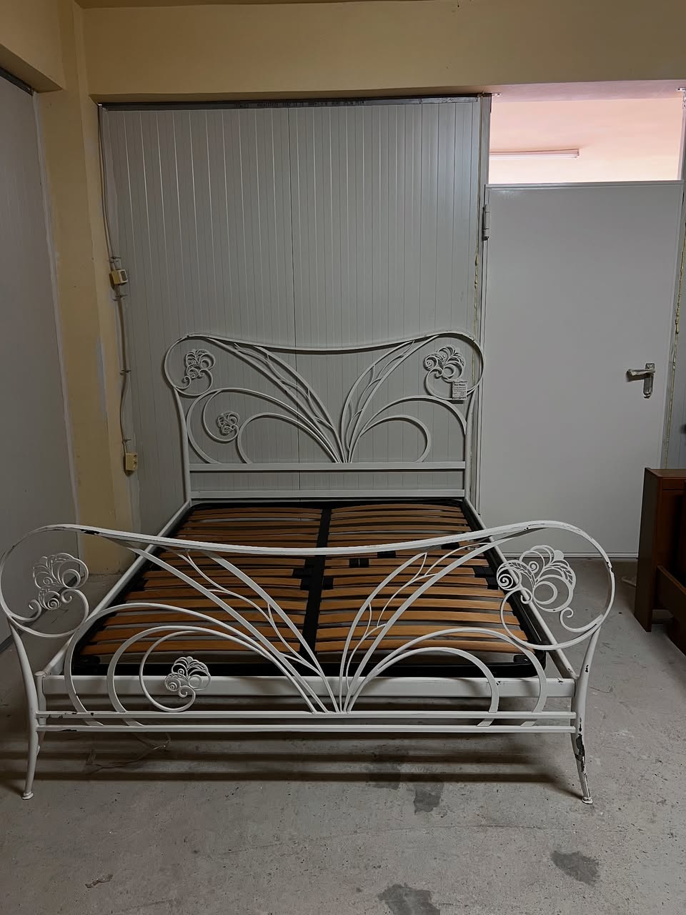 Pat din fier forjat "Sabrina" de calitate italiană 160x200 cm S 3937