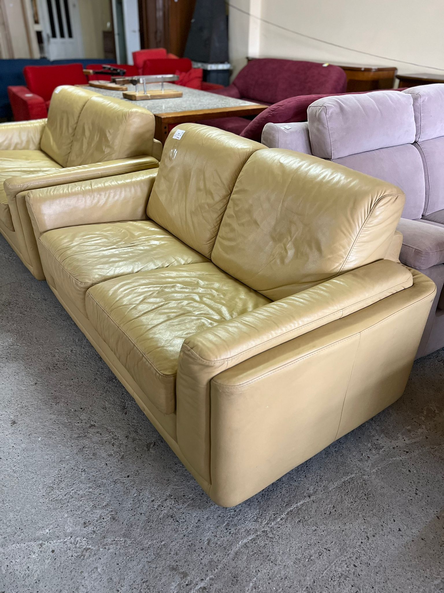Canapea din piele naturală sh de calitate italiană 170 cm – S 353 - imagine 2