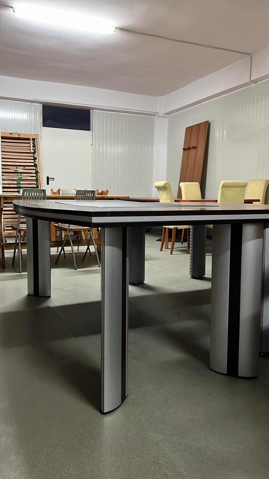 Masă birou modernă cu picioare metalice sh de calitate italiană C 234 - imagine 3