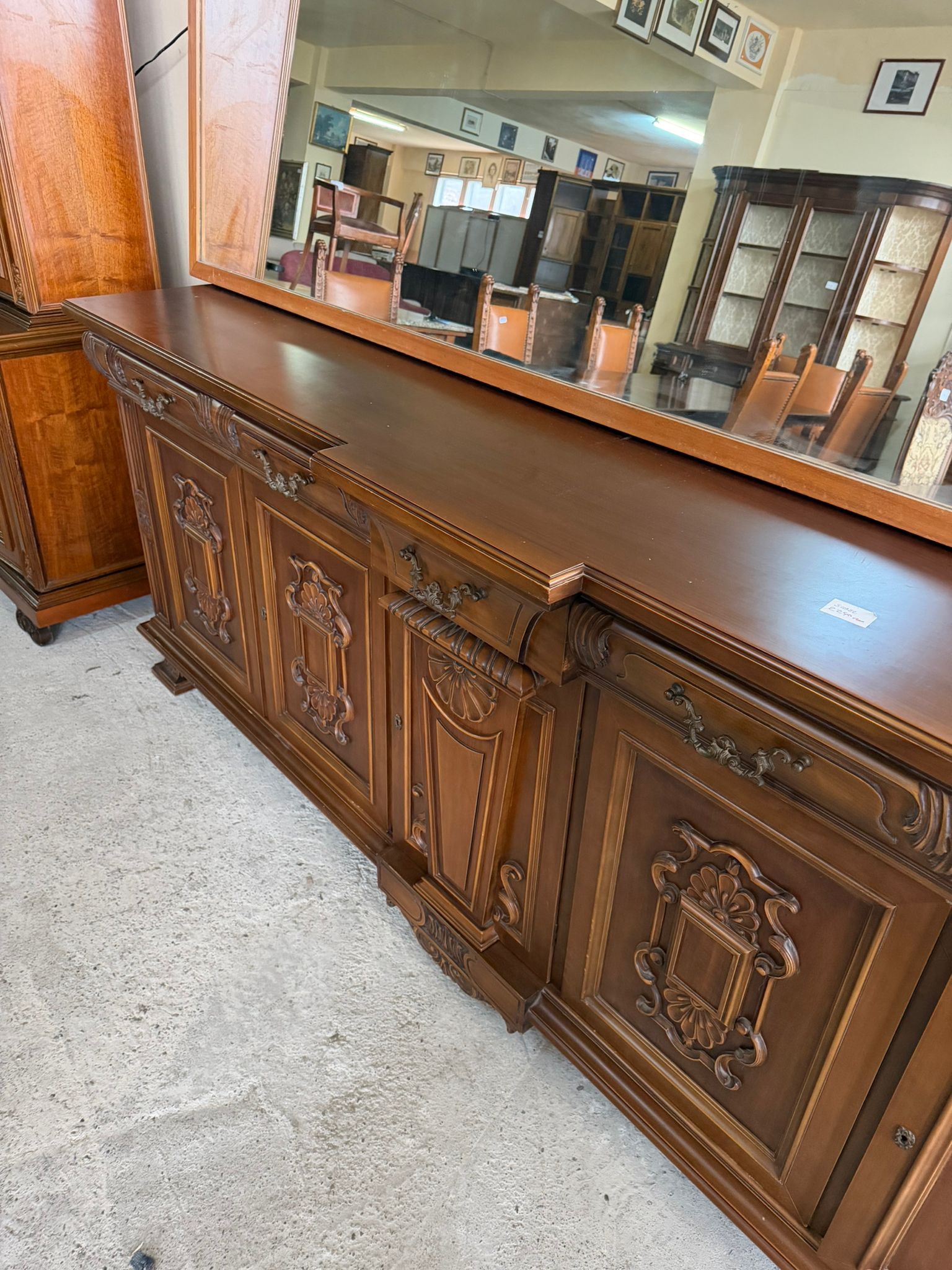 Comodă din lemn masiv second hand de calitate italiană – S 4982 - imagine 2