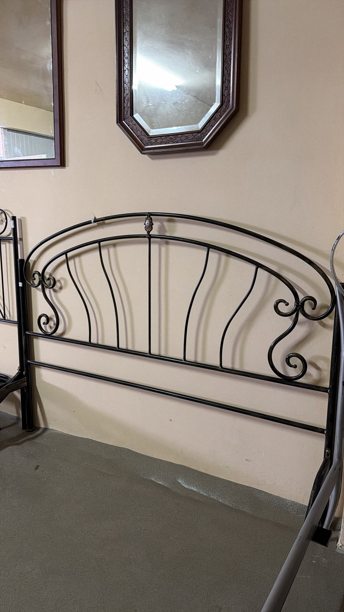 Pat din fier forjat 160x200 S 3937 - imagine 2