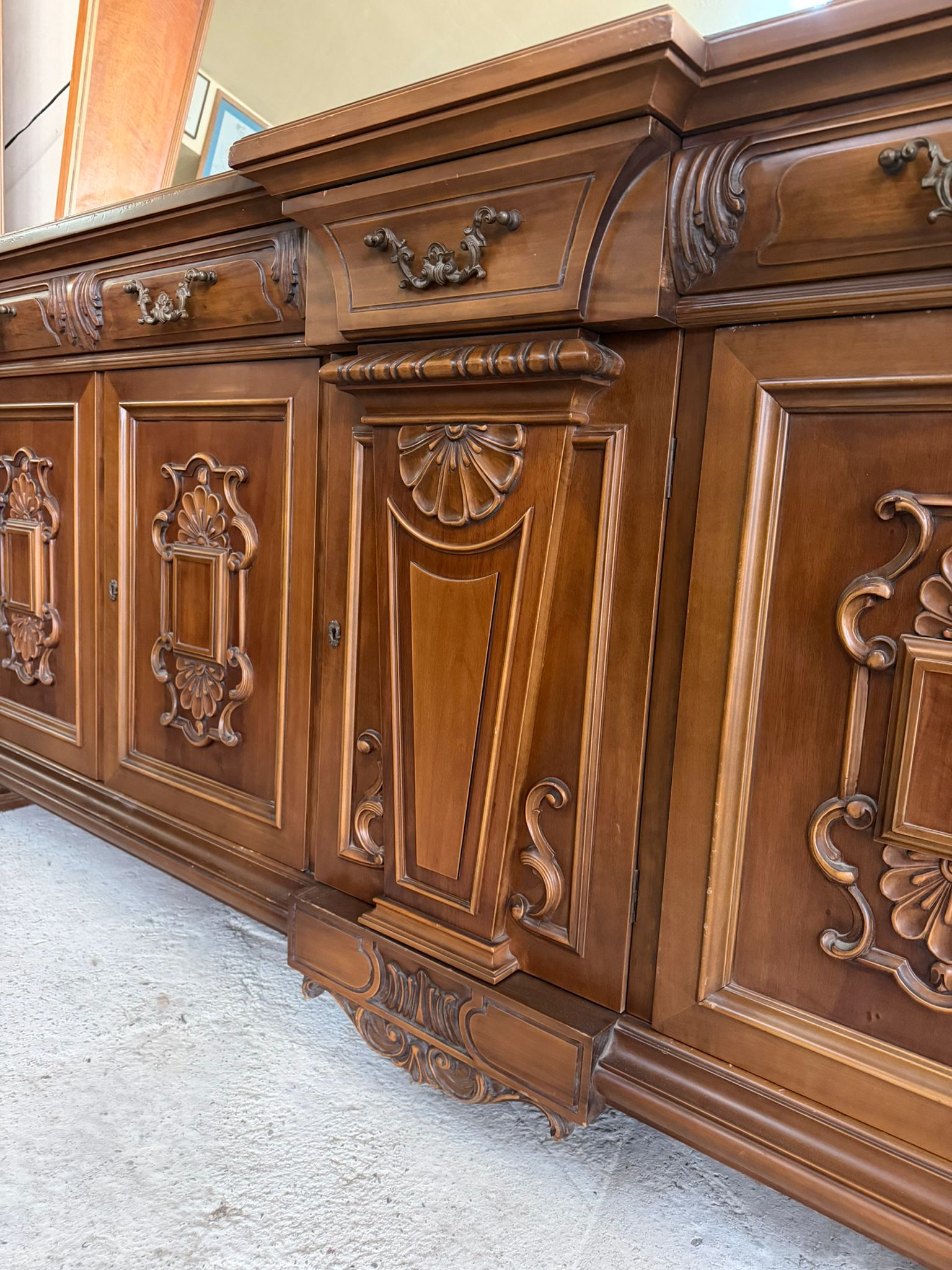 Comodă din lemn masiv second hand de calitate italiană – S 4982 - imagine 7