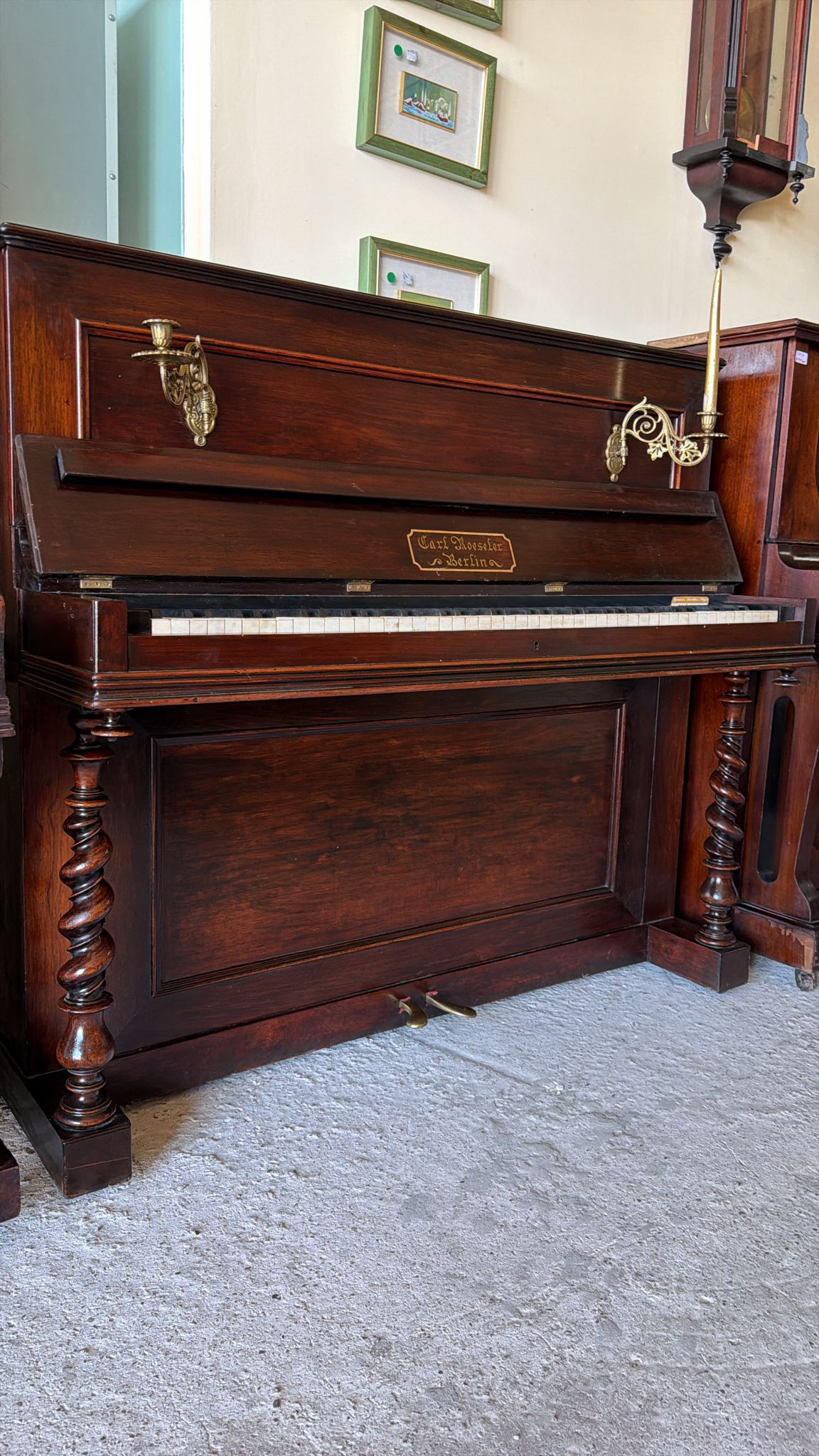 Pianină vintage Carl Roesler Berlin 496/U - imagine 2