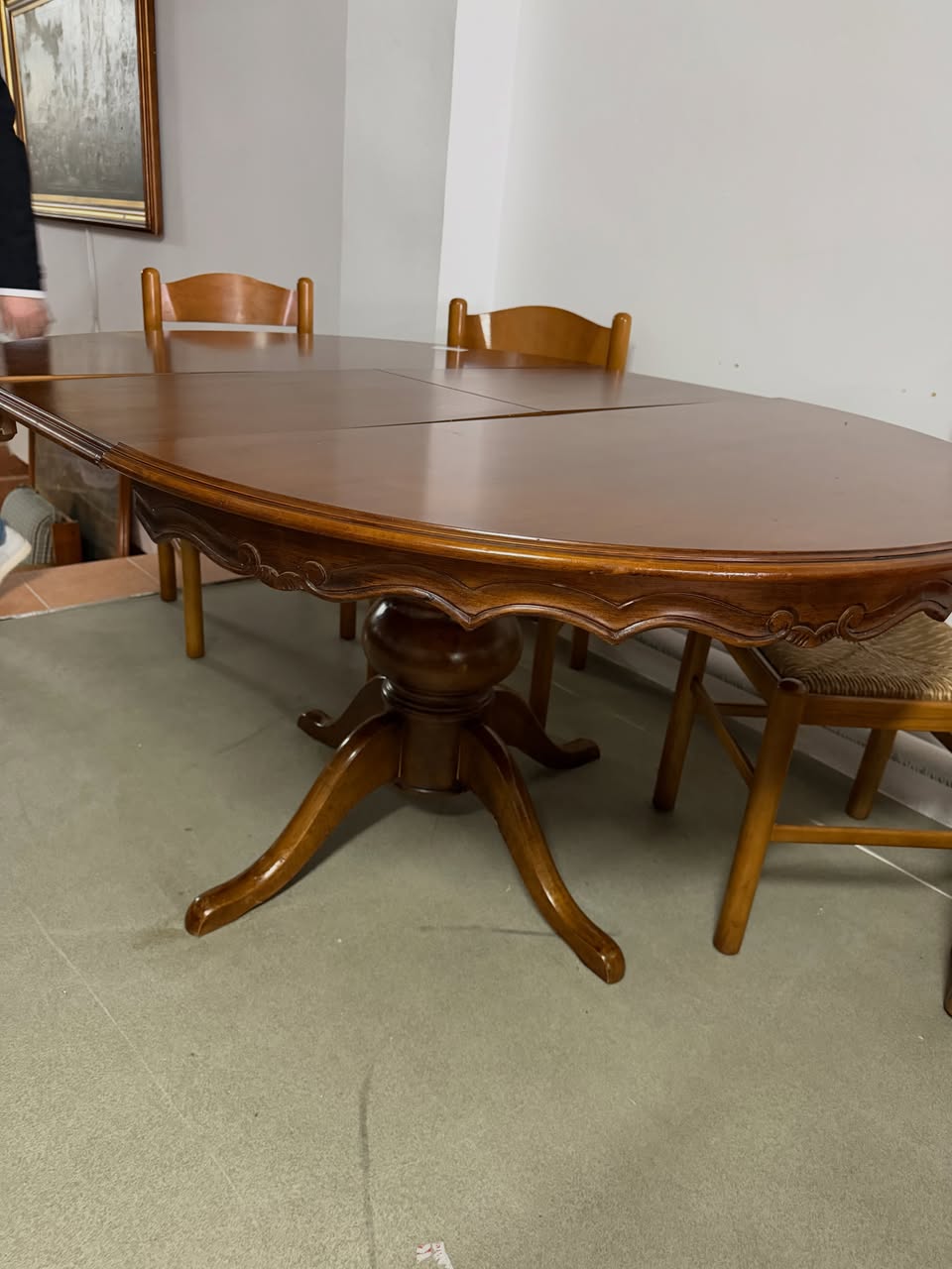 Masă rotundă extensibilă sh de calitate italiană 3483/U - imagine 3