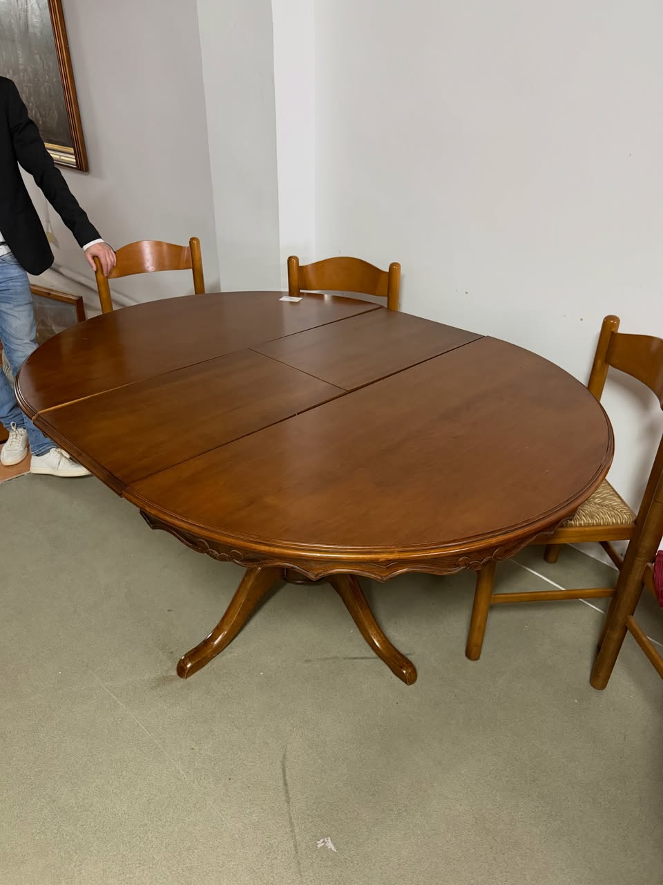 Masă rotundă extensibilă sh de calitate italiană 3483/U - imagine 4