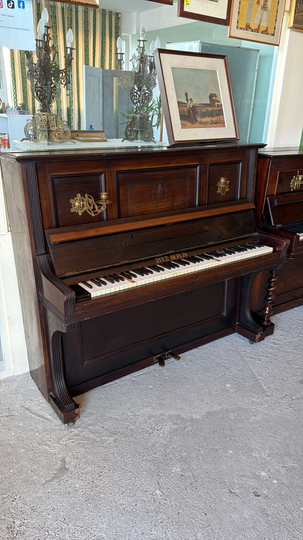 Pianină vintage Ritz Berlin 157/U - imagine 4