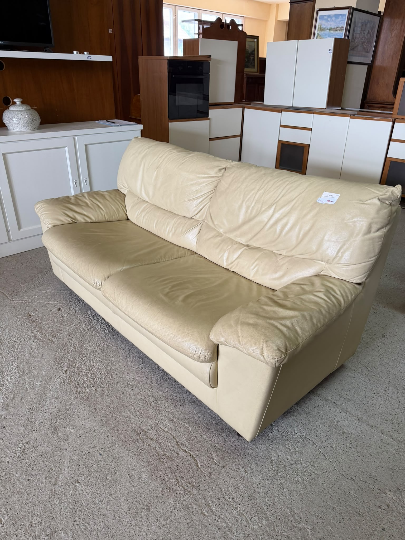Canapea din piele naturală sh de calitate italiană 2473/U - imagine 2