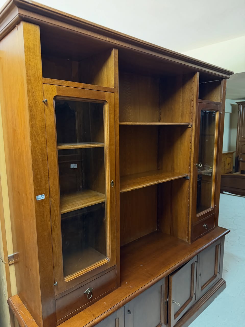 Bibliotecă living din lemn masiv sh de calitate italiană 3819/U - imagine 3