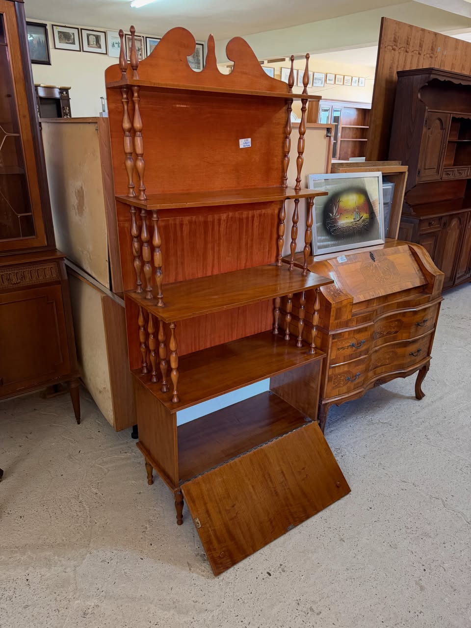 Etajeră bibliotecă vintage SH de calitate italiană 4086/U - imagine 4