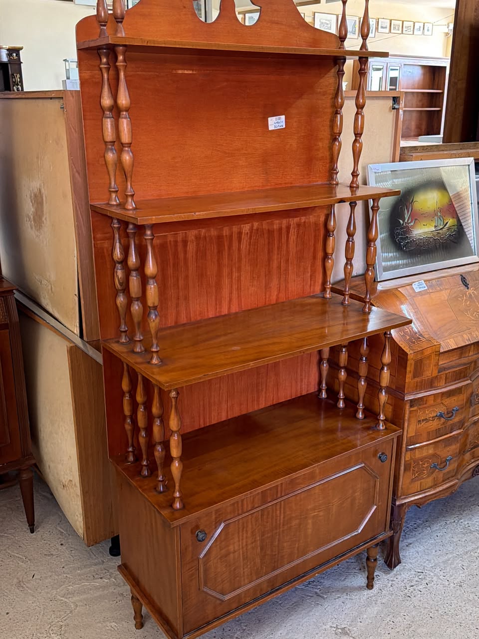 Etajeră bibliotecă vintage SH de calitate italiană 4086/U - imagine 5
