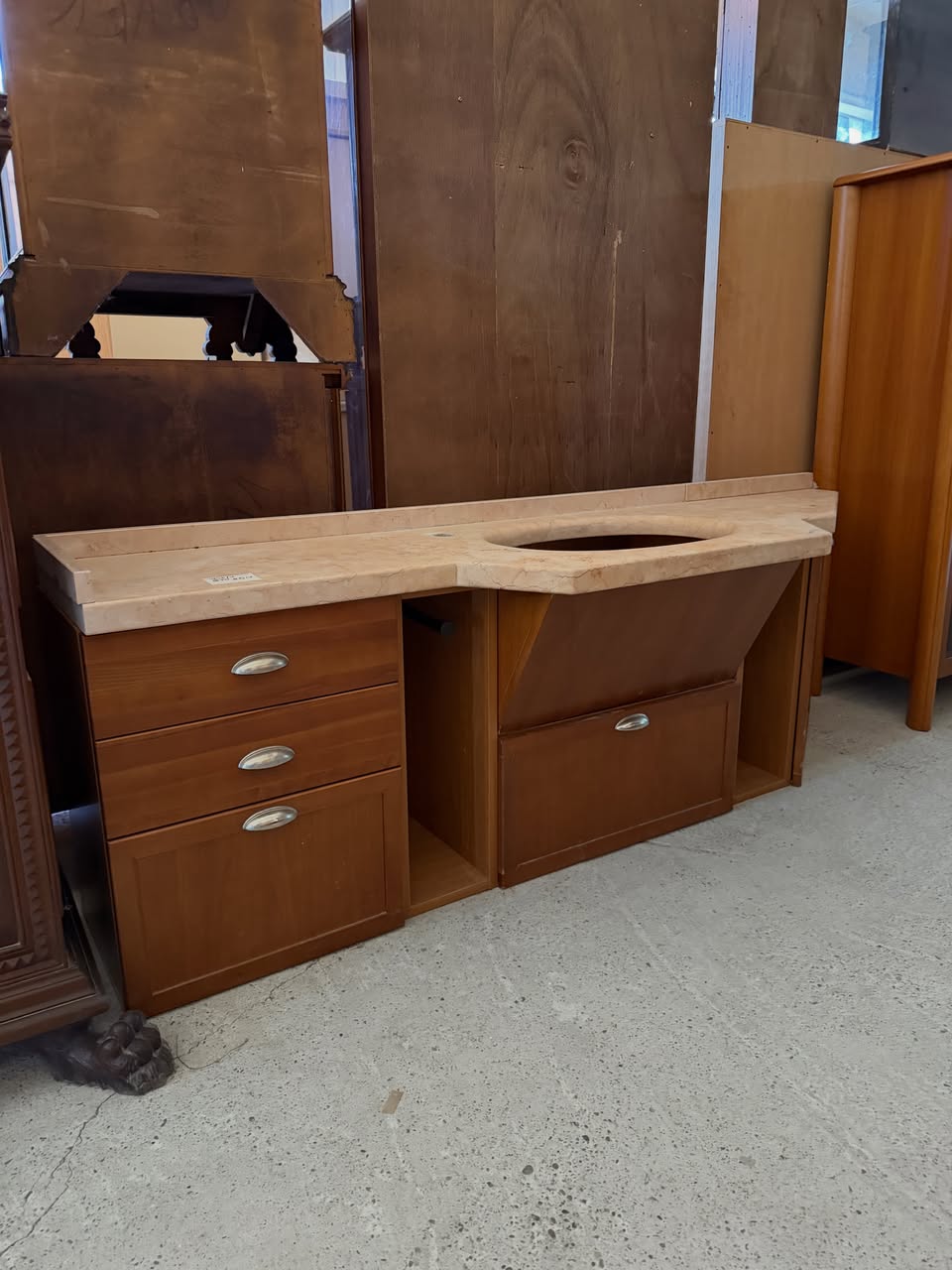 Mobilier baie cu blat din marmură sh de calitate italiană 4846/U - imagine 5